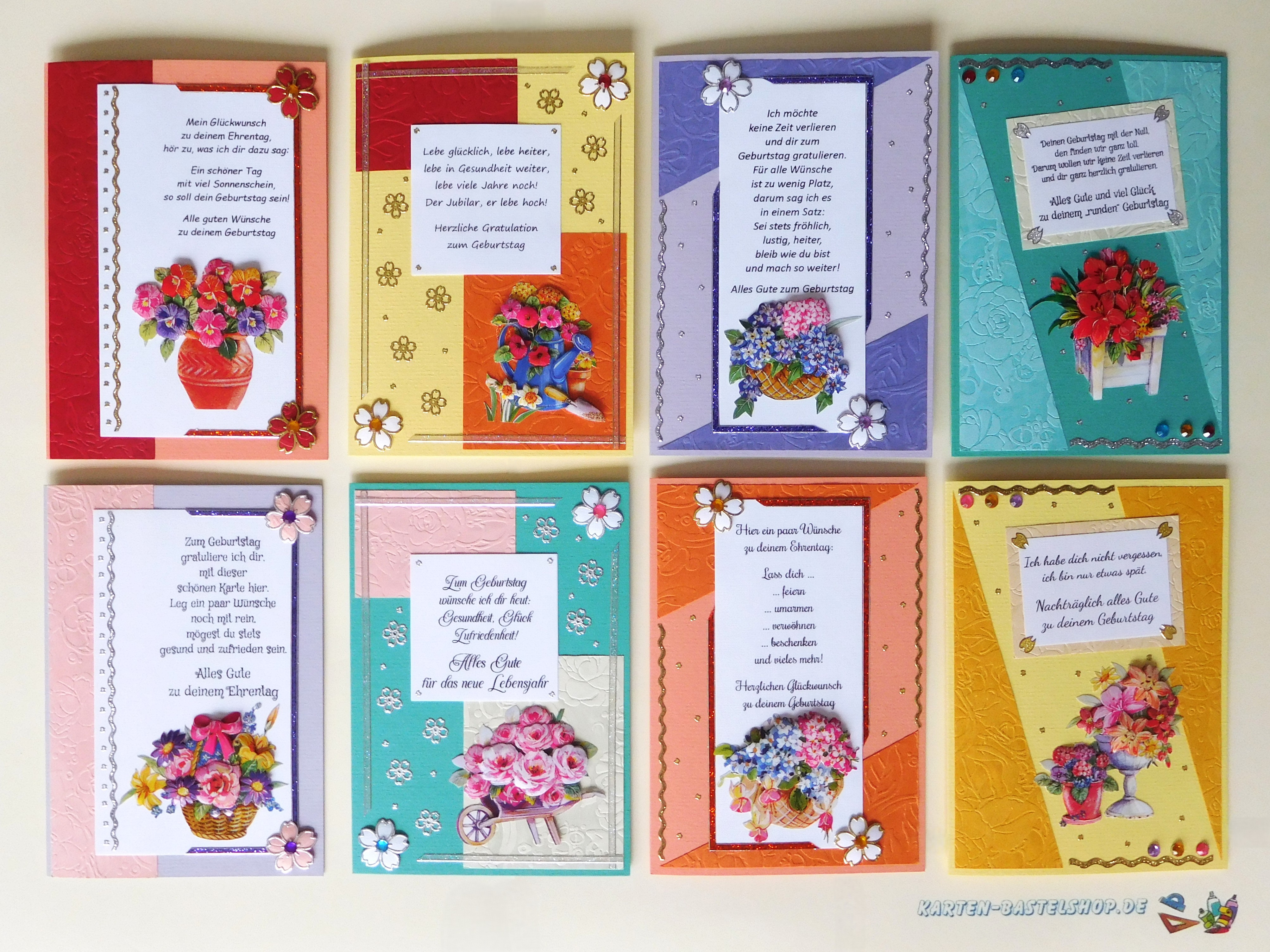 Basteltipp – Geburtstagskarten mit Kartenauflegern
