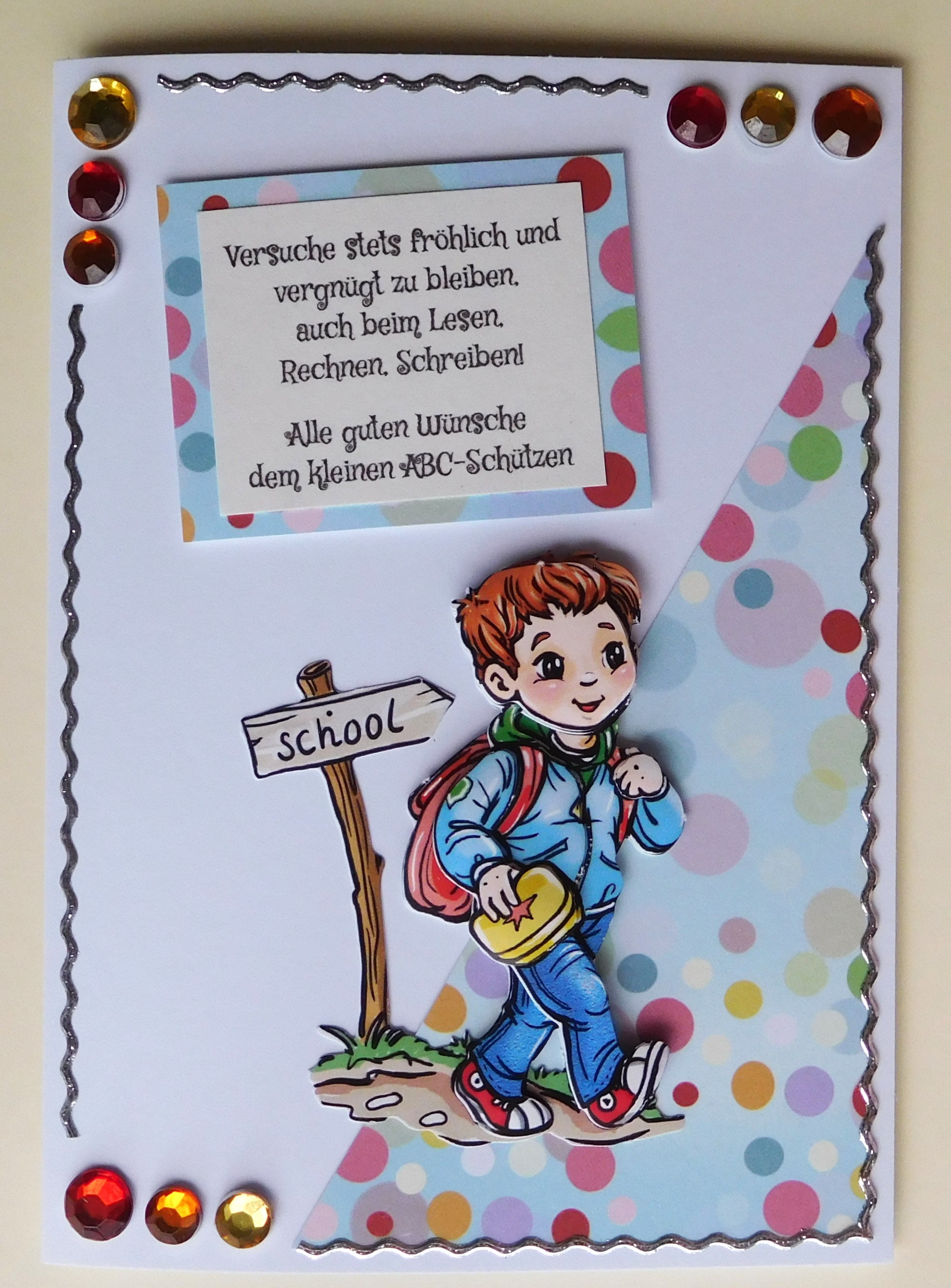 🎒 Karte zum Schulanfang