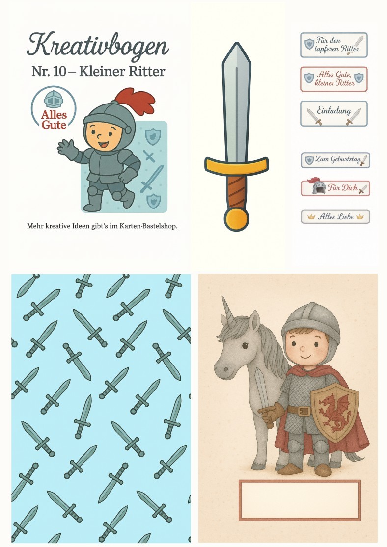 Kreativbogen Nr. 10 – Kleiner Ritter