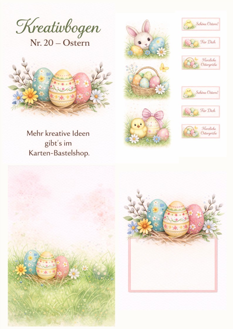 Kreativbogen Nr. 20 – Ostern