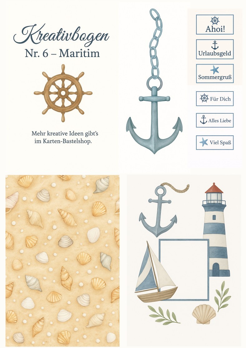 Kreativbogen Nr. 6 – Maritim