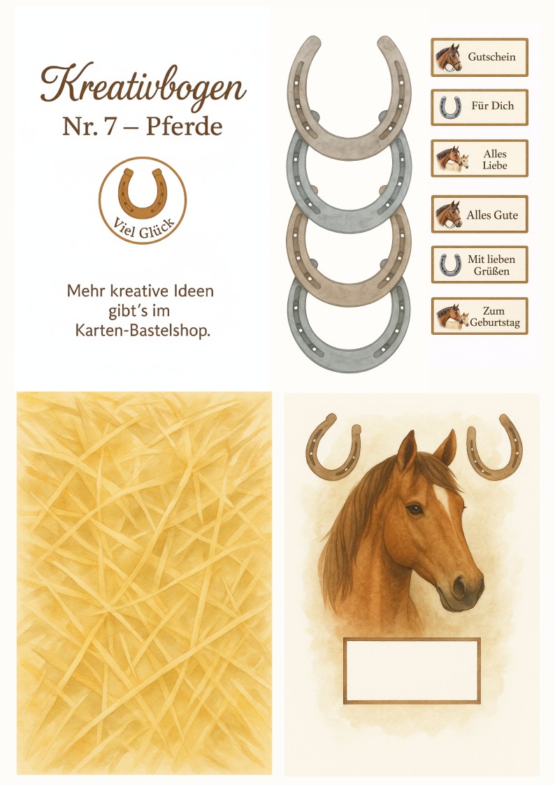 Kreativbogen Nr. 7 – Pferde