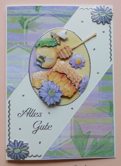 Alles Gute Karte mit Bienenmotiv
