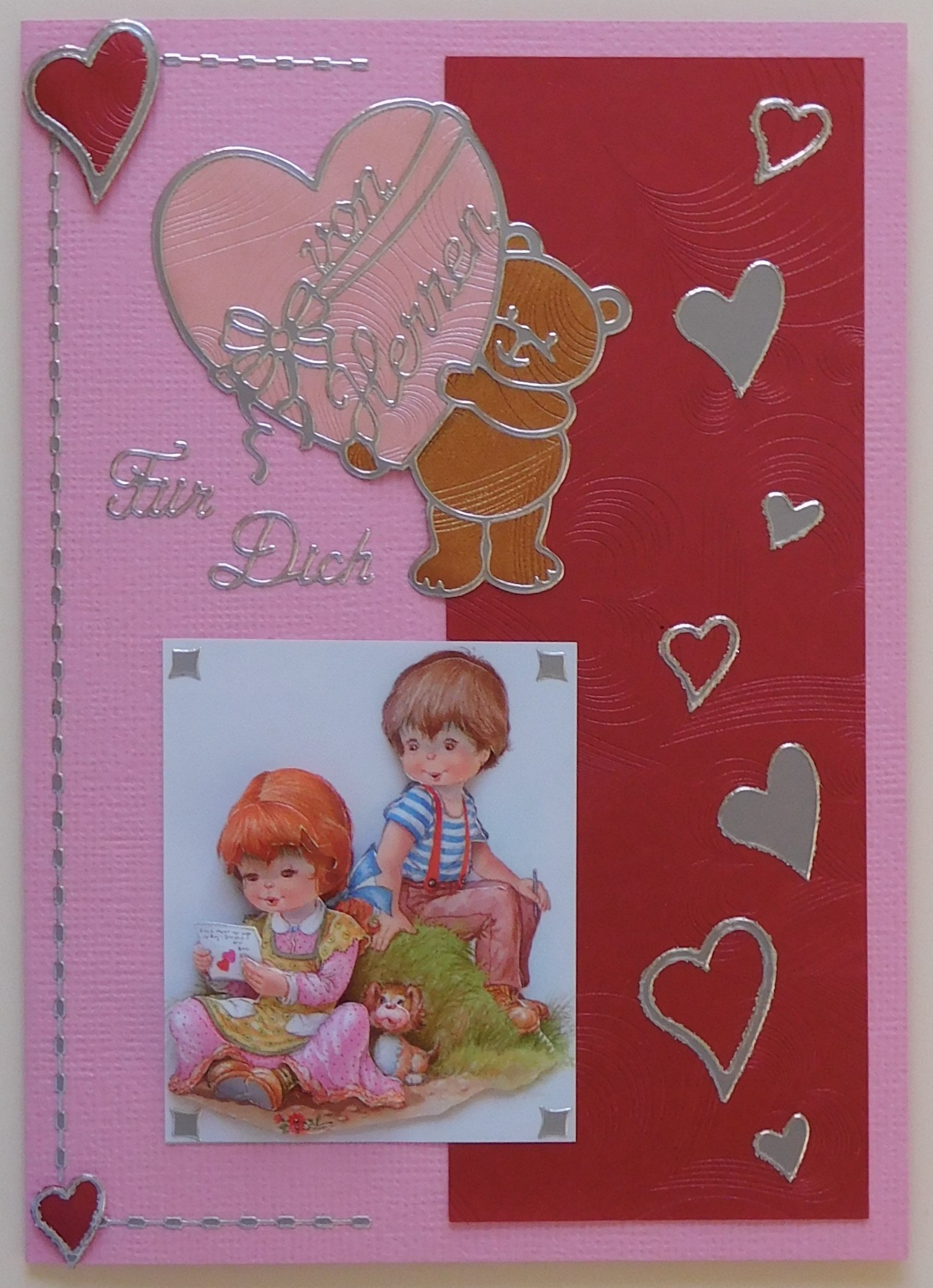 Gutscheinkarte mit Herz und Kinderbild