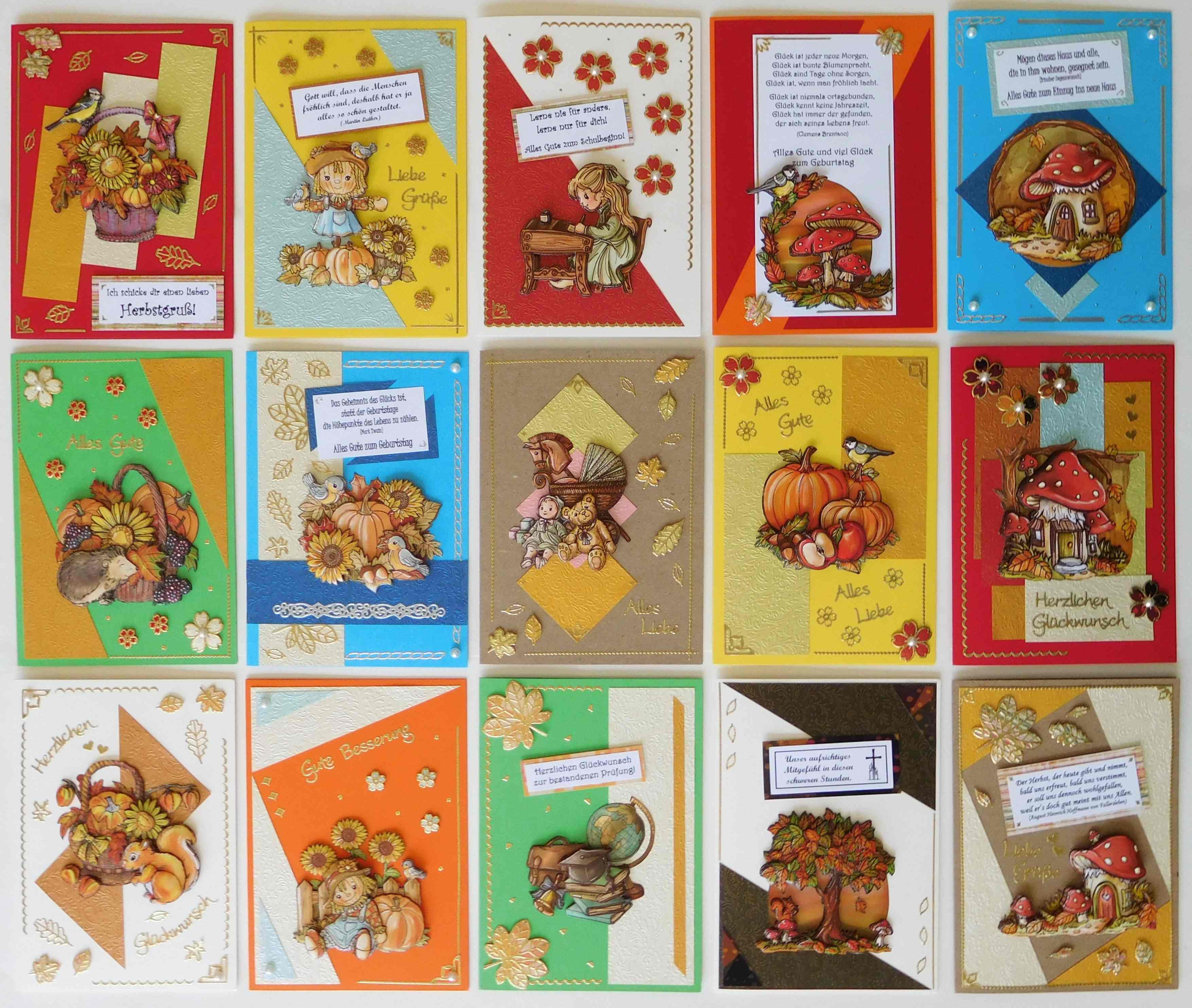 Anleitungen für Bastelsets