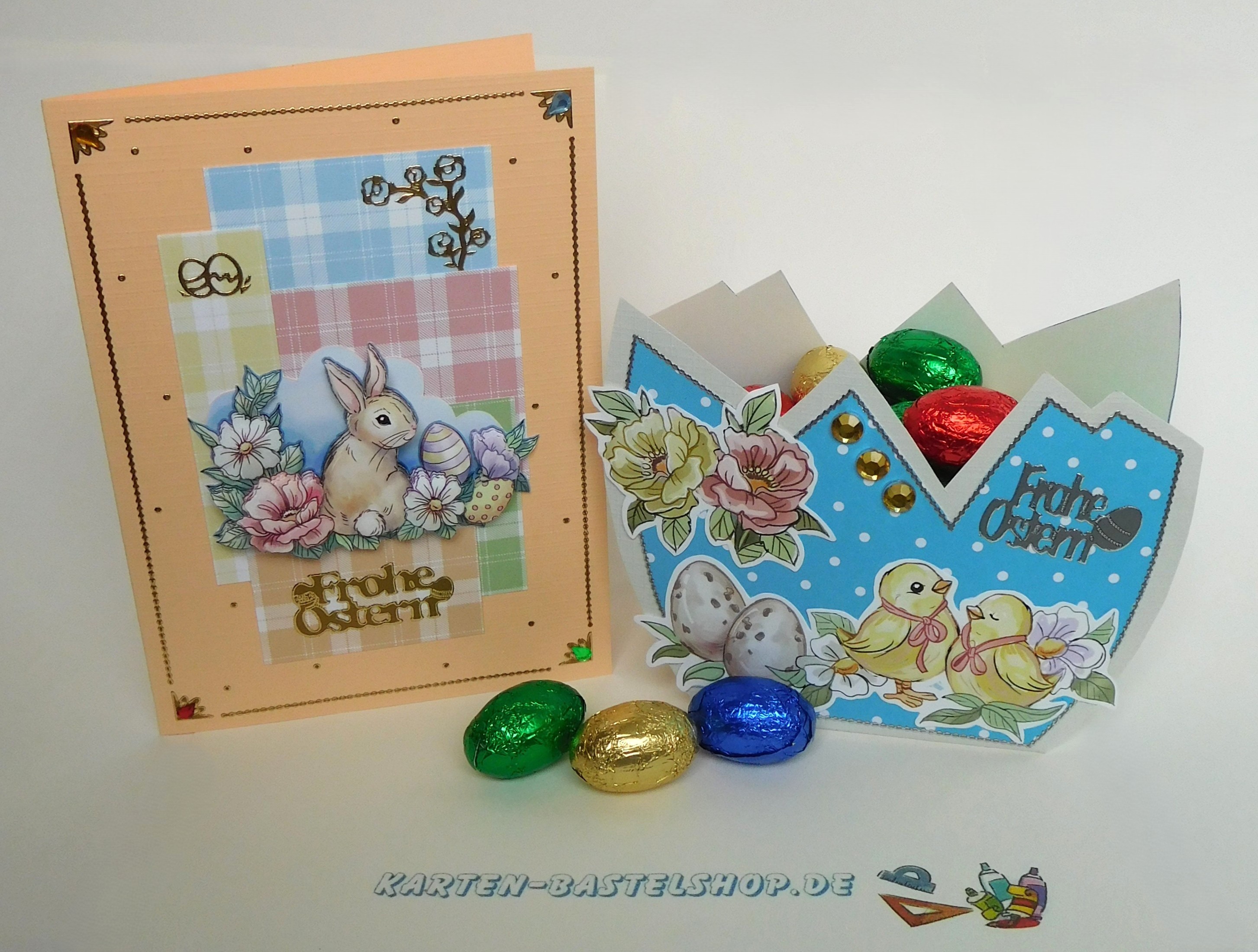 Osterkörbchen basteln – Eierschalen-Nest aus Papier