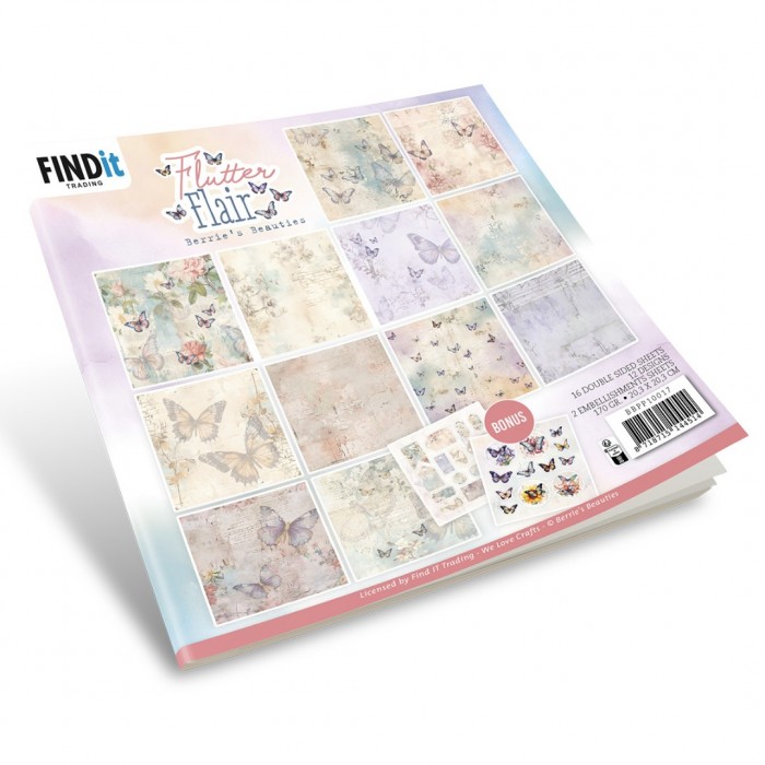 Flutter Flair Paperpack – Übersicht der Hintergrundpapiere