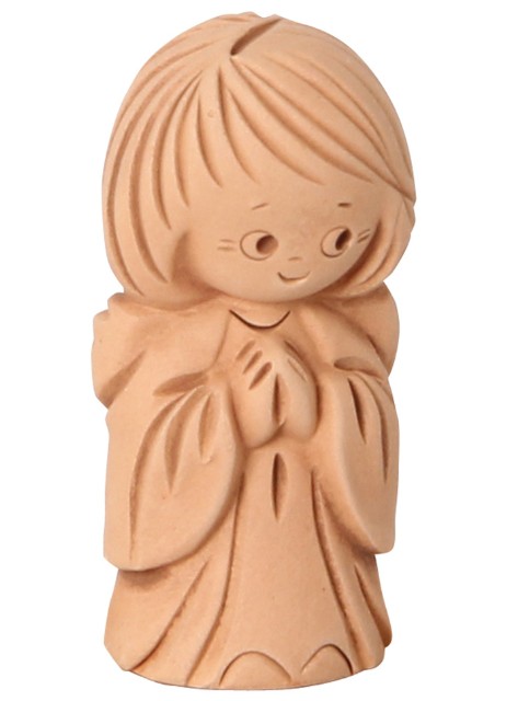 Schutzengel stehend – Tonfigur, jede Variante ein Unikat